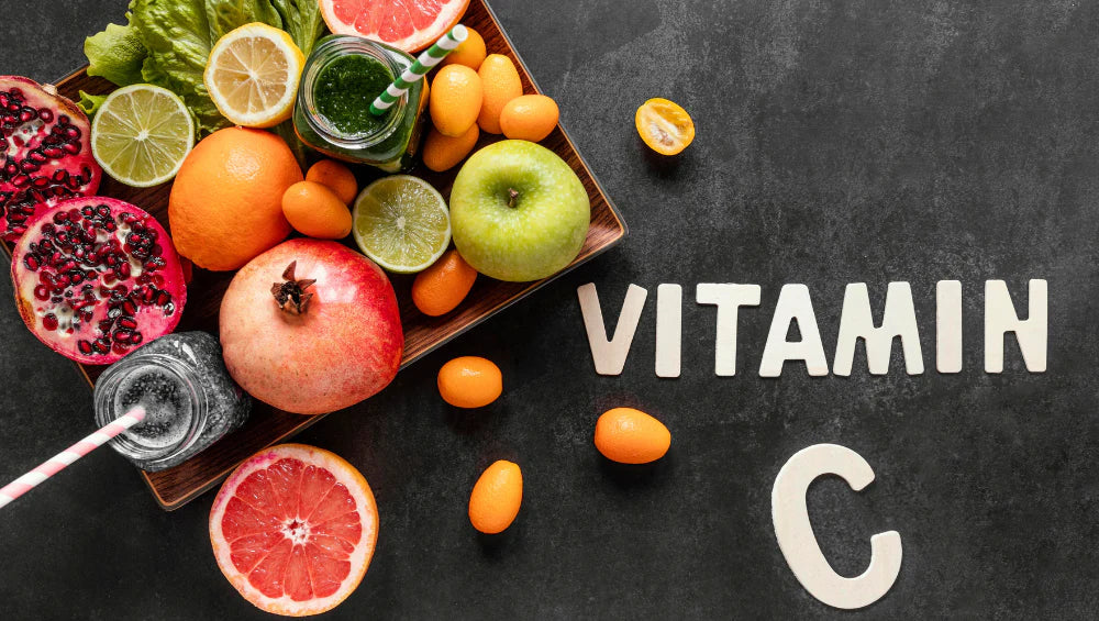 Plusieurs aliments contenant de la vitamine C