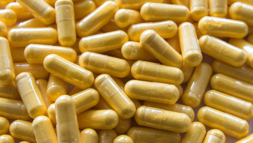 Image de gélules de vitamine B12.