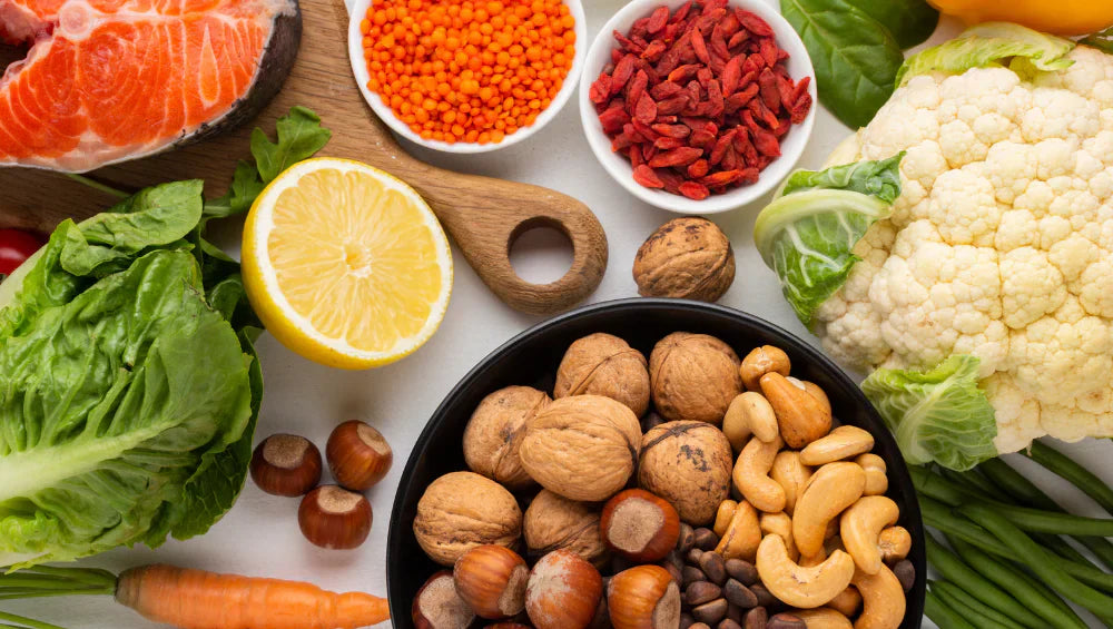 Image d'aliments sources de magnésium.